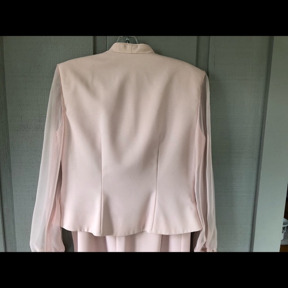 Vintage J R Nites by Caliendo Soft Pink 2 Piece Formal Outfit Size 10P - Picture 5 of 9